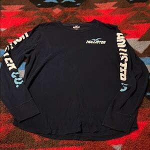 Hollister Navy Long Sleeve Shirt
